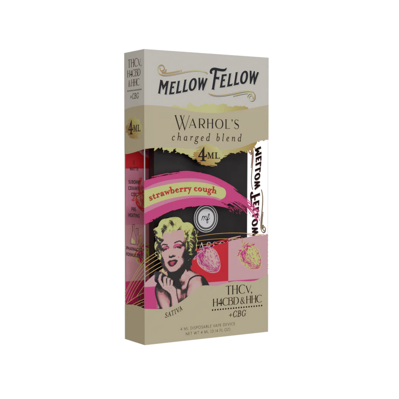 Charged Blend - 4ML Disposable Vape - Strawberry Cough - HHC, H4CBD, C Charged Blend - 4ML Disposable Vape - Strawberry Cough - HHC, H4CBD, C