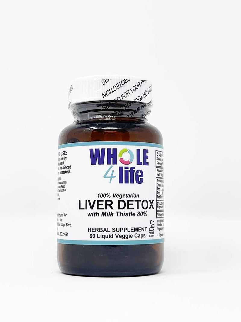 LiverDetox with Milk Thistle 80% 60 Caps - Whole 4 Life